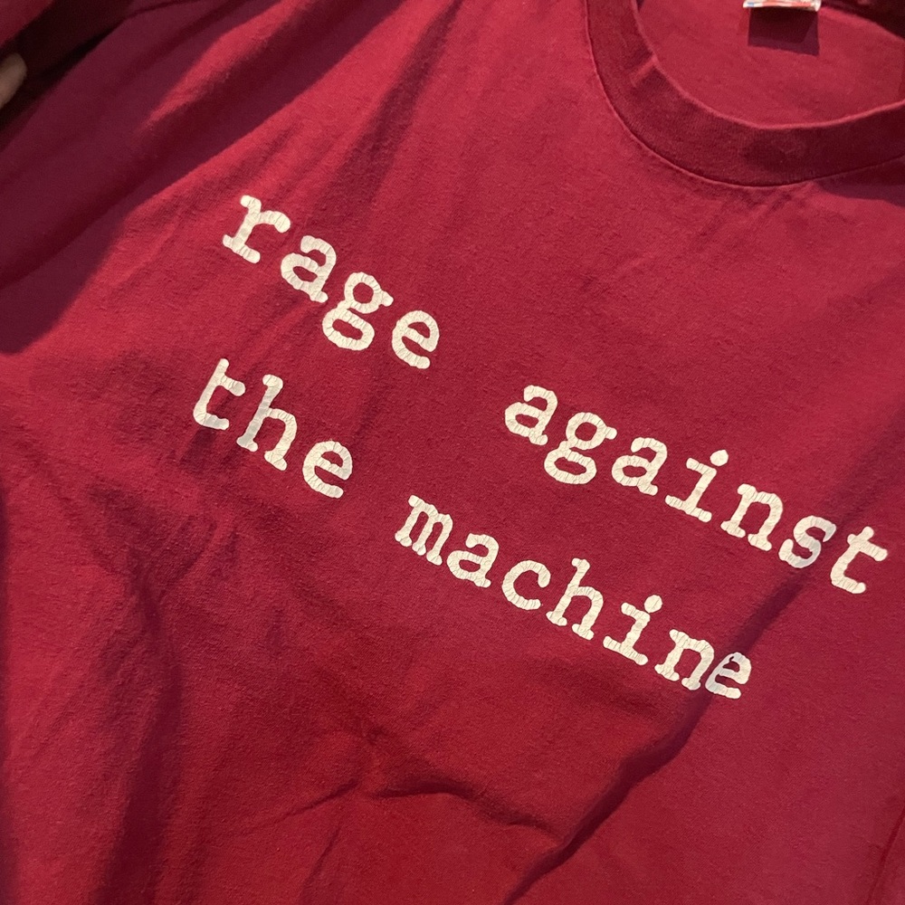 Maroon Rage Against The Machine T shirt -90s